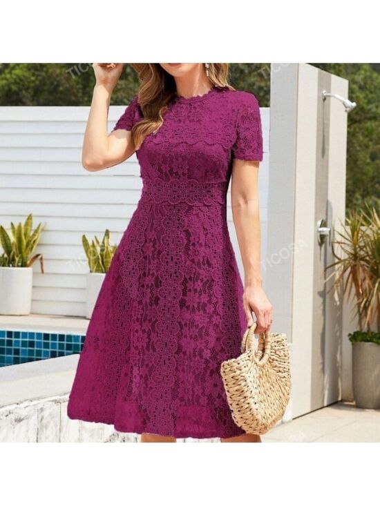 Ticosa Dresses & Skirts - TICOSA  Color  Purple Zip Back Lace Formal Dress NWT Size L No